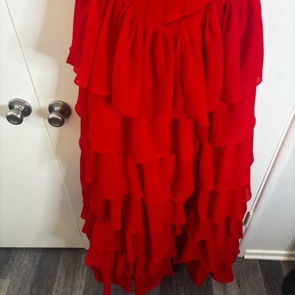 BERLINNOVA Red Tiered Corset Dress - Picture 9 of 14